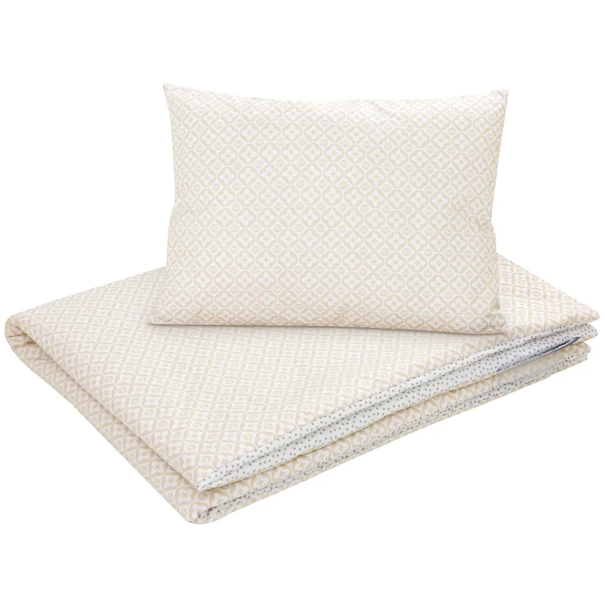 Cotton Toddler bedding 2 pc set with filling kid duvet 135×100 cm and pillow 60×40 cm Lui Dots