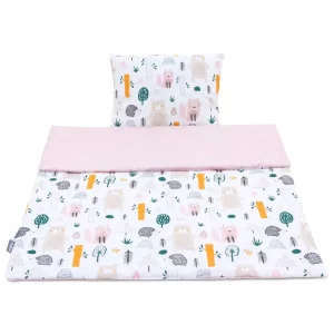 Cotton Toddler bedding 2 pc set with filling kid duvet 135x100 cm and pillow 60x40 cm 4rest