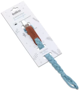 Pacifier holder cotton turquoise