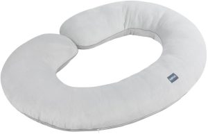 Big pregnancy pillow C-shaped, 140×85 cm, gray