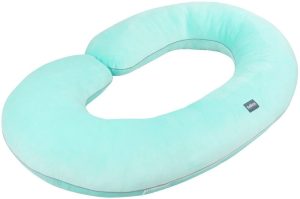 Big pregnancy pillow C-shaped, 140×85 cm, mint
