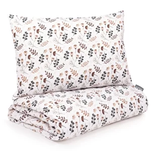 Cotton Toddler bedding 2 pc set, kid duvet cover 135x100 cm and pillowcase 60x40 cm arcadia