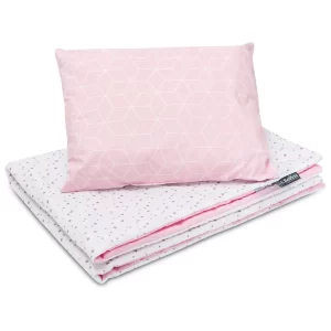 Cotton Toddler bedding 2 pc set, kid duvet cover 135x100 cm and pillowcase 60x40 cm aurora