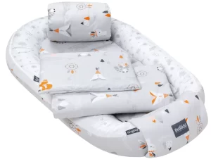 baby nest set 90x60 cm, baby shower set for newborn, cotton, apanatschi