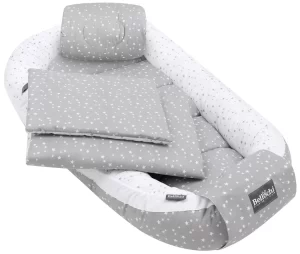 baby nest set 90x60 cm, baby shower set for newborn, cotton, polaris