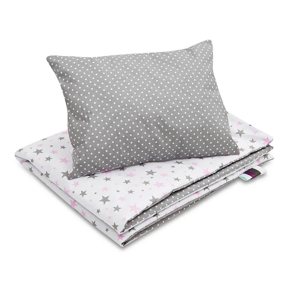 Infant bedding set of 2 pcs, quilt 100×75 cm and pillow 40×30 cm girl dream