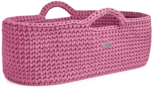 Moses basket - old pink