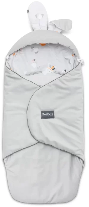 Baby Car Seat Blanket 90x90 cm Apanatschi gray