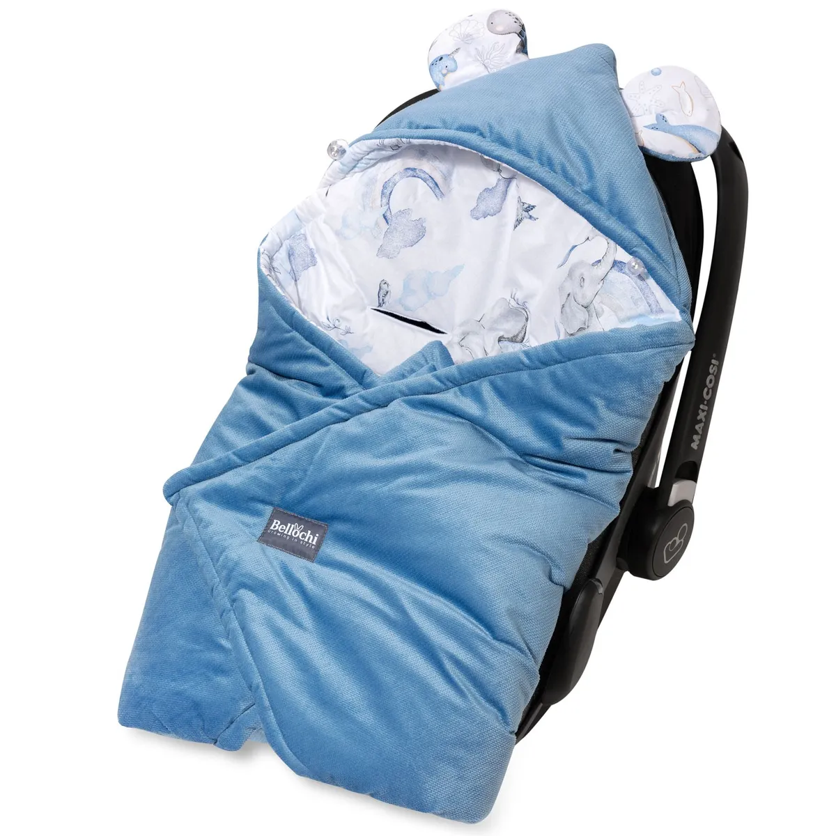 Universal set baby hooded car seat blanket 90×90 cm basic Jambo