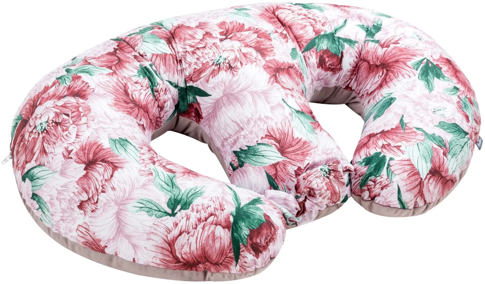 Large double twin pillow 100×57 cm pink peony