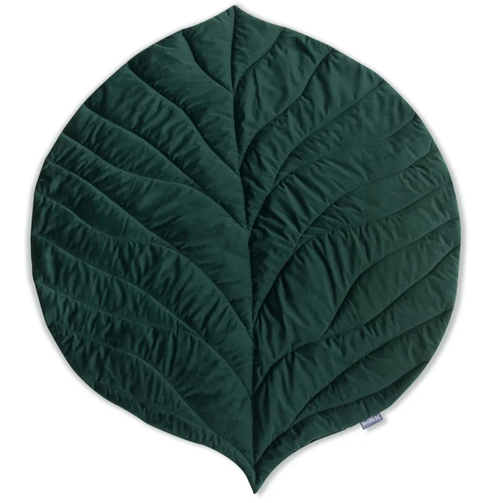 Playmat  small 95×78 cm deep green leaf