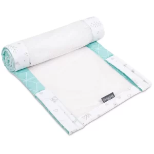 Breathable mesh cot bumper CuMint 360x30 cm
