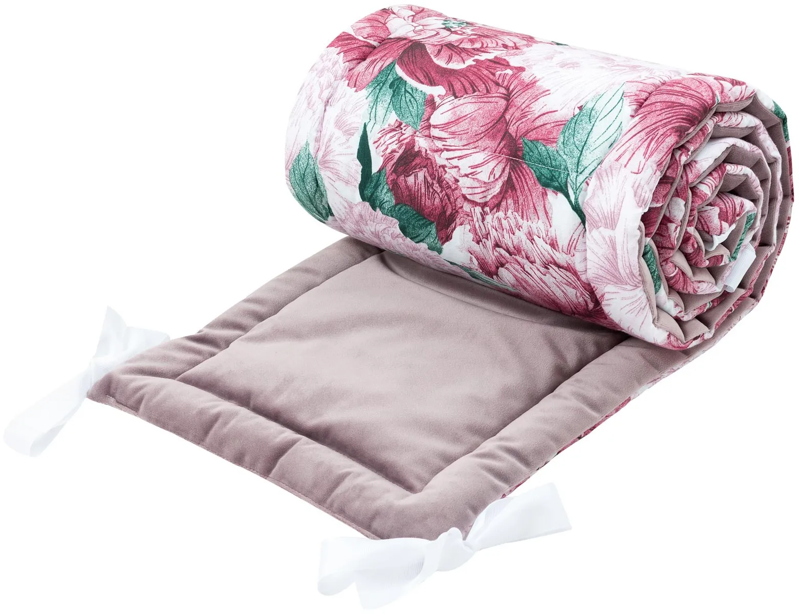 Cot Bumper protection 180×30 cm Pink Peony
