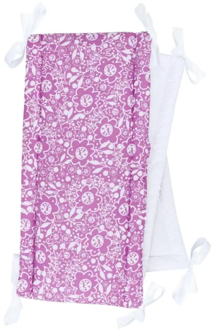 Cot bumper protection 180x30 cm cotton Purple Caramella