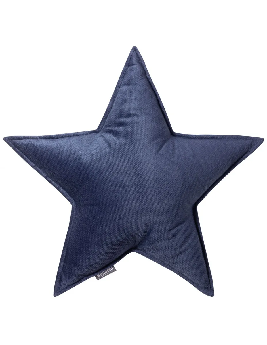 Decorative STAR shaped pillow NAVY