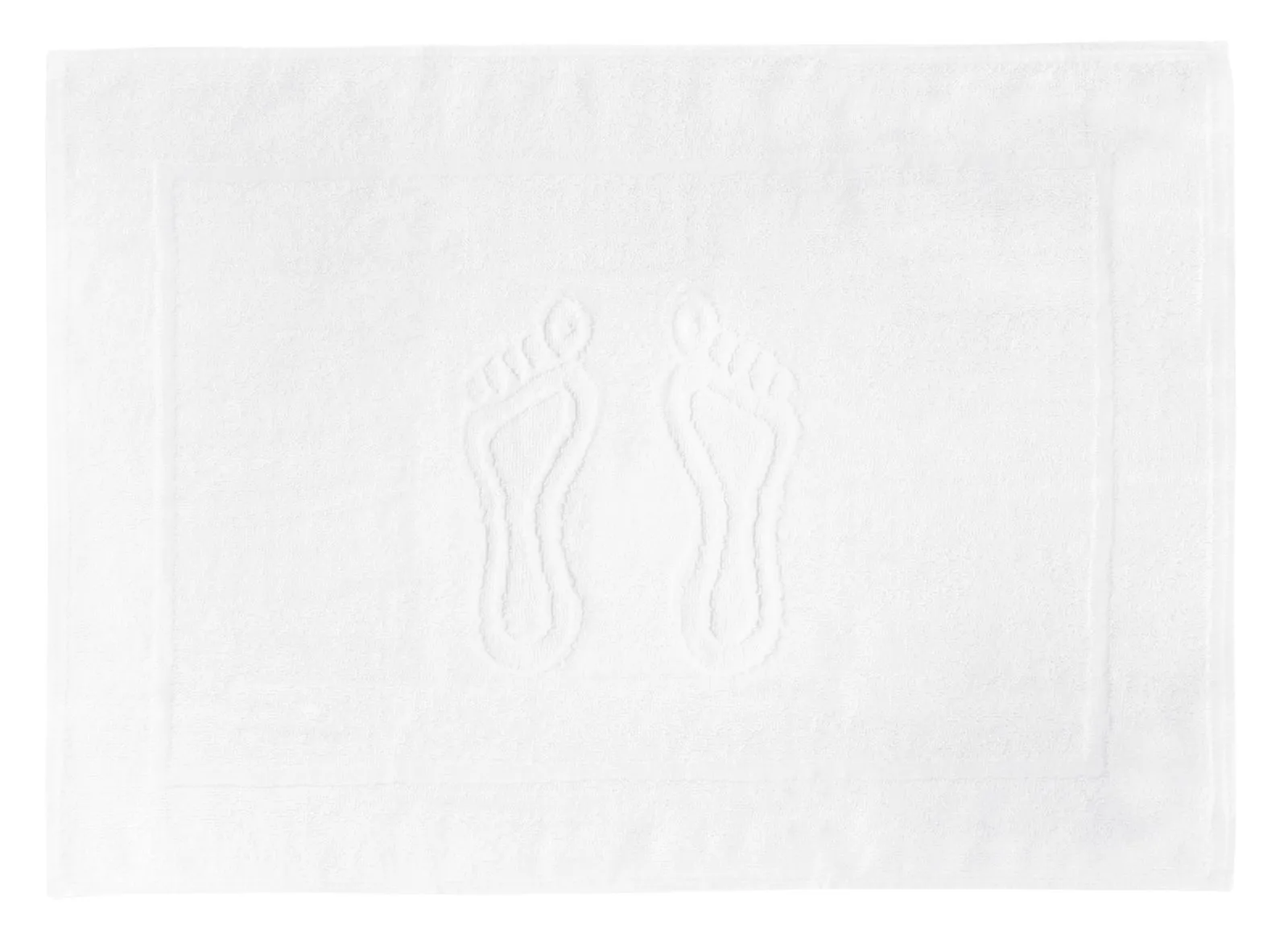 Cotton foot towel 70×50 cm tango hotel white (weight 400 g/m²)