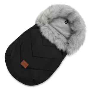 Winter baby sleeping bag 0-24m for a stroller, carrycot or sledge winter x-black