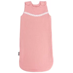Baby sleeping bag TOG 1.0 (summer) Cuddly Muslin Pink