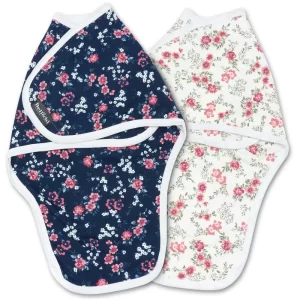 Baby swaddle wrap 2 pc set MiMi Floral 0-3m
