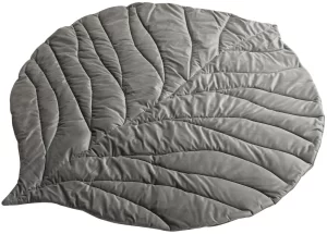 Playmat small 95x78 cm gray leaf