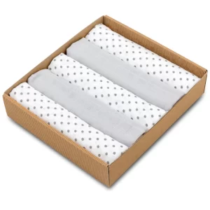 Muslin squares 5 pieces set Dotty 60x80 cm