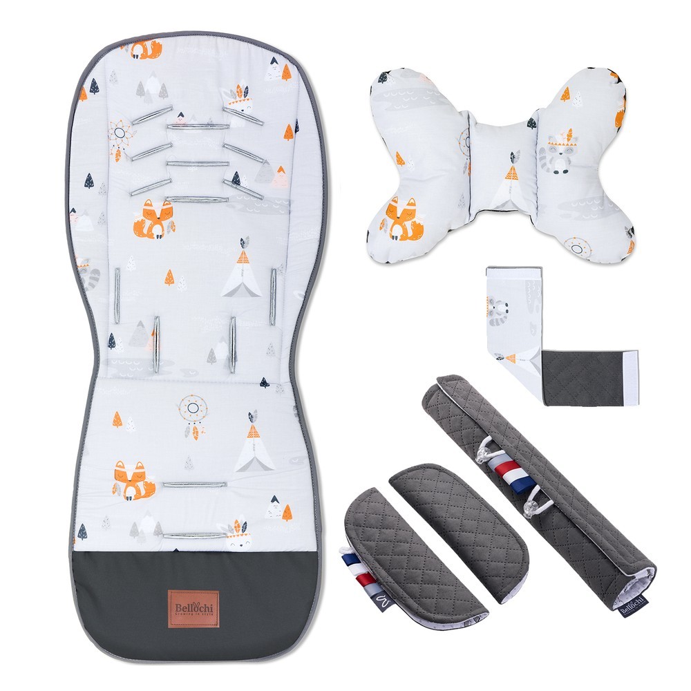 Universal stroller liner set with accessories apanatschi