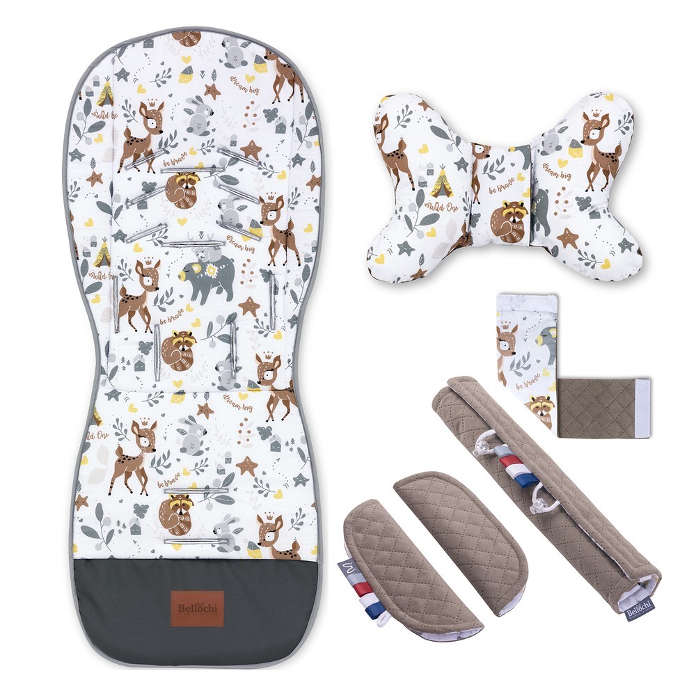 Universal stroller liner set with accessories bambi dream