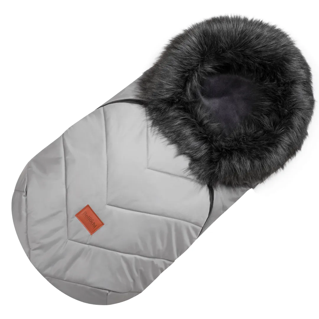 Winter baby sleeping bag 0-24m for a stroller, gondola or sledge winter x-grey