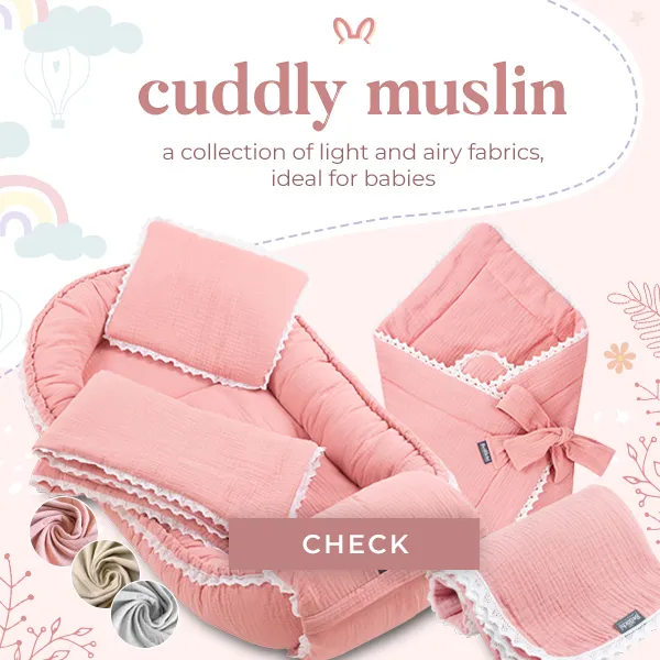 cuddly muslin pink