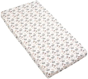 Cotton fitted sheet for a crib mattress sized 120×60 cm arcadia