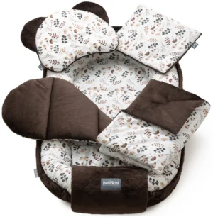 baby nest set 100×60 cm, baby shower set for newborn choco arcadia