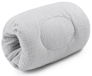 Arm nursing pillow cuddly muslin grey