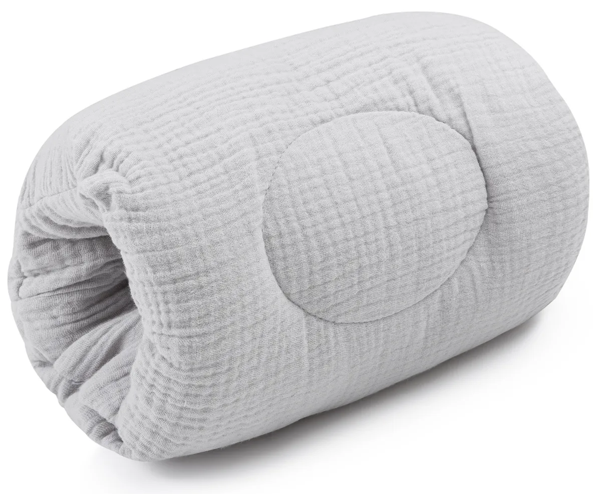 Arm nursing pillow cuddly muslin grey