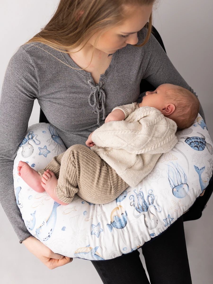  Nursing, feeding pillow 60×40 cm Verne with removable cover Bellochi 6