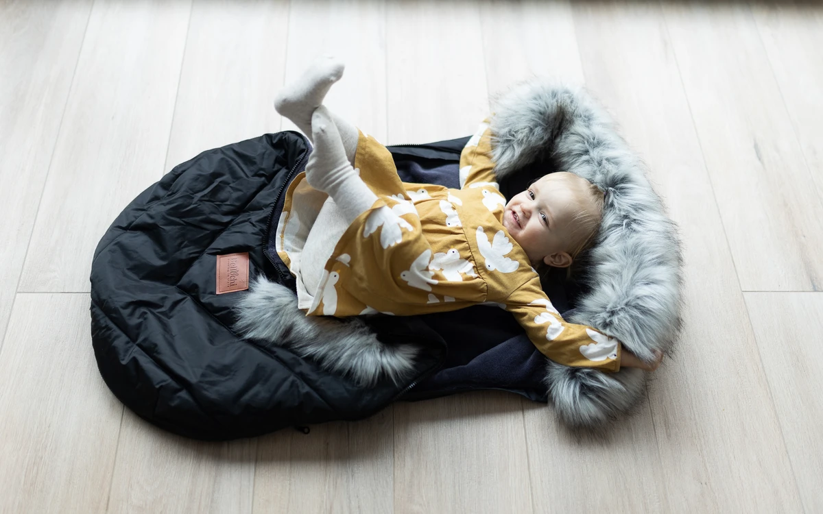  Winter baby sleeping bag 0-24m for a stroller, carrycot or sledge winter x-black Bellochi 3