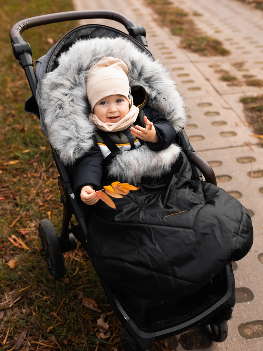  Winter baby sleeping bag 0-24m for a stroller, carrycot or sledge winter x-black Bellochi 7