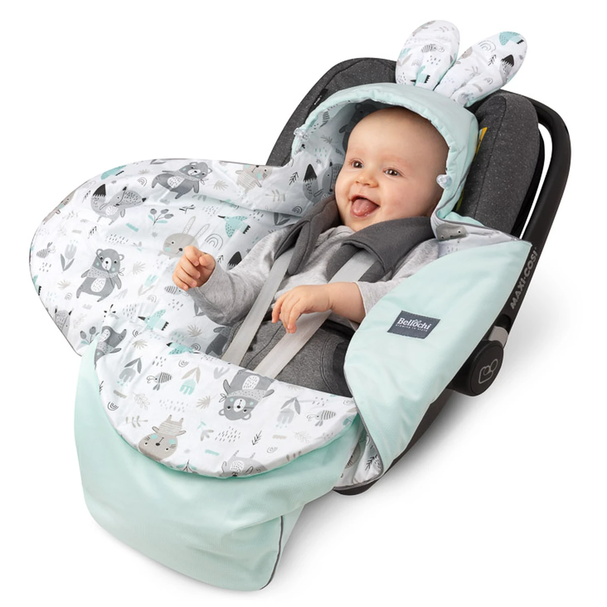  Baby Car Seat Blanket 90×90 cm animaland Bellochi 1