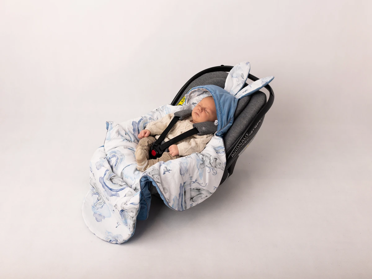  Baby car seat blanket 90×90 cm Jambo Bellochi 1