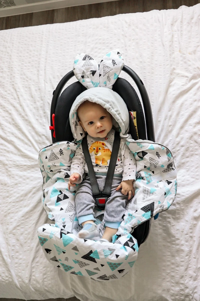  Baby car seat blanket 90×90 cm tresor Bellochi 4