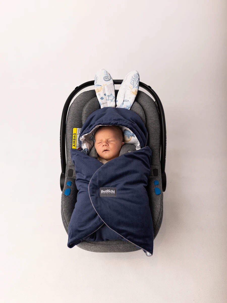  Baby car seat blanket 90×90 cm Verne Bellochi 3