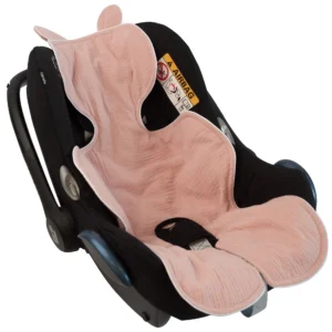 Muslin Car Seat Liner Pink