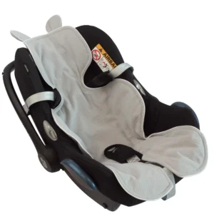 Muslin Car Seat Liner Grey