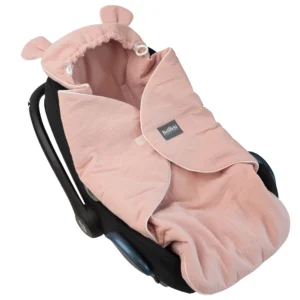 Muslin Car Seat Blanket Pink