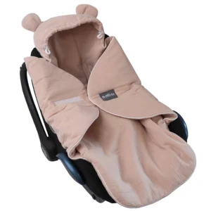 Muslin Car Seat Blanket Beige